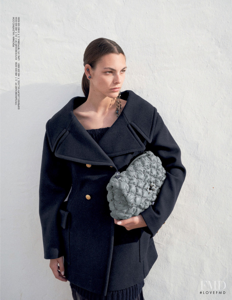 Vittoria Ceretti featured in  the Valentino Garavani advertisement for Autumn/Winter 2020