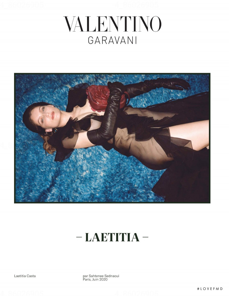Laetitia Casta featured in  the Valentino Garavani advertisement for Autumn/Winter 2020