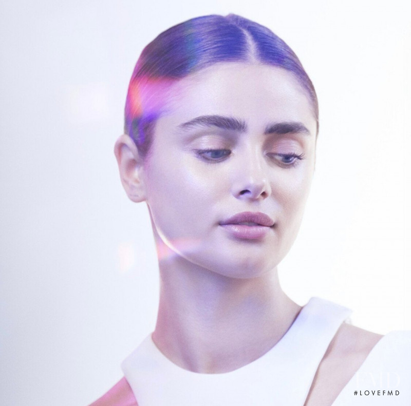 Taylor Hill featured in  the Lancome advertisement for Autumn/Winter 2020