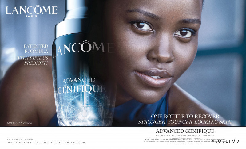 Adut Akech Bior featured in  the Lancome advertisement for Autumn/Winter 2020