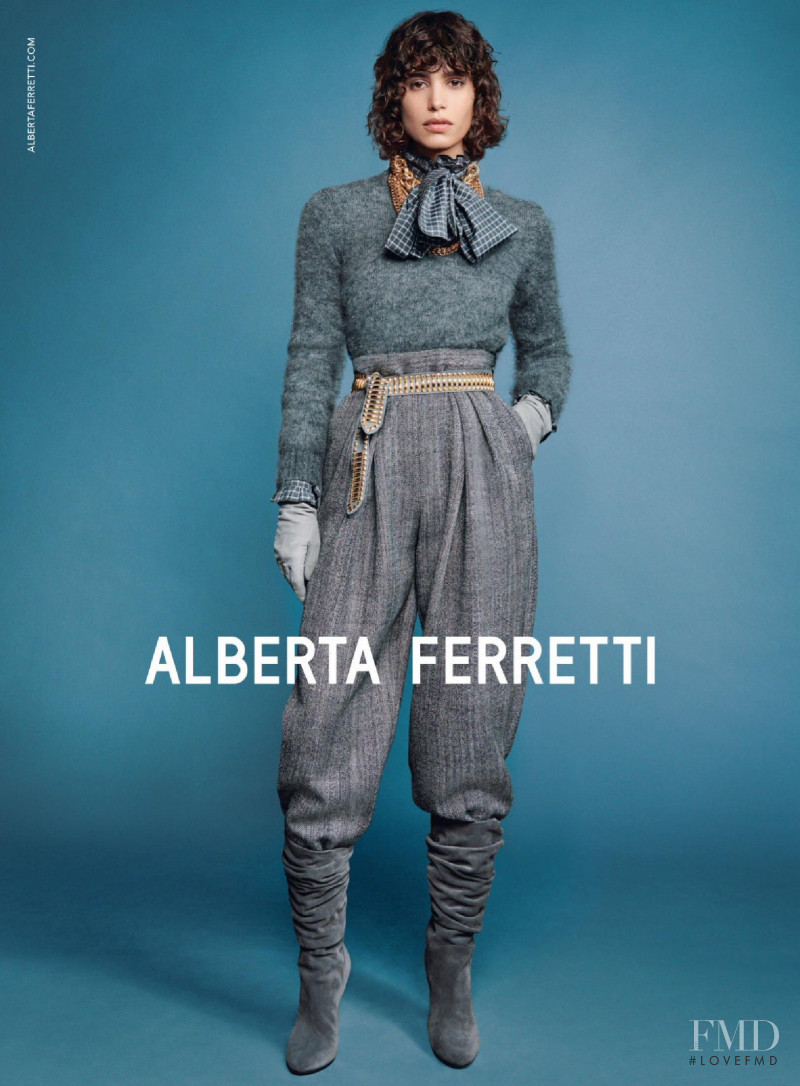 Mica Arganaraz featured in  the Alberta Ferretti advertisement for Autumn/Winter 2020