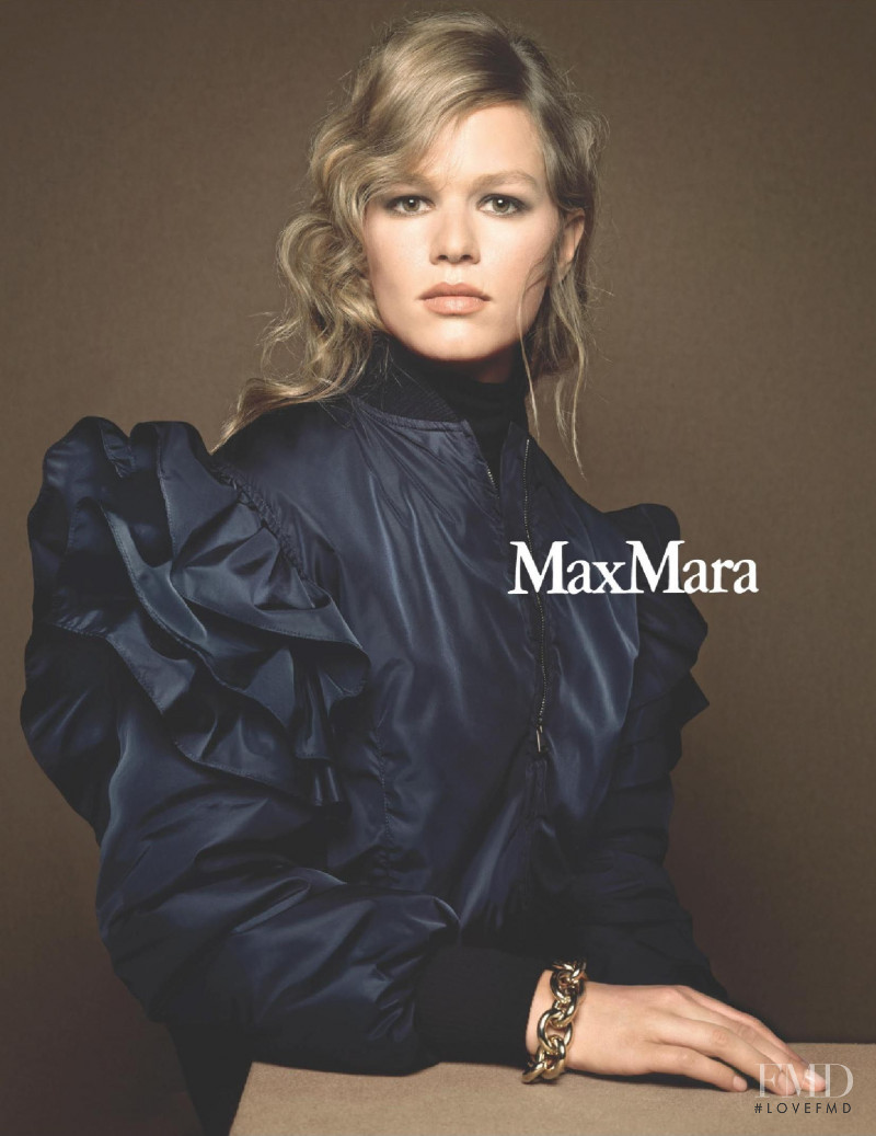Anna Ewers featured in  the Max Mara advertisement for Autumn/Winter 2020