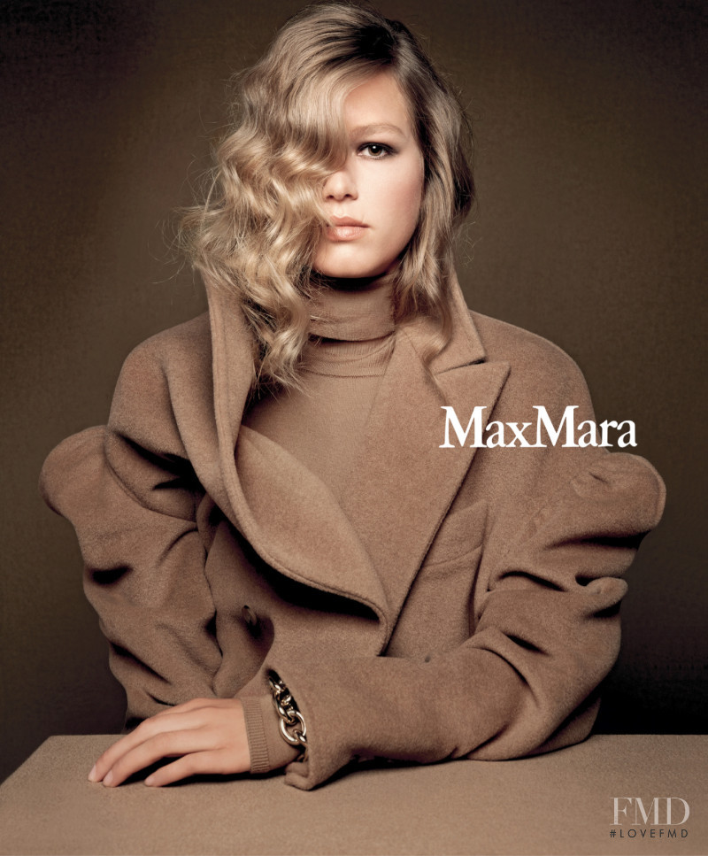 Anna Ewers featured in  the Max Mara advertisement for Autumn/Winter 2020