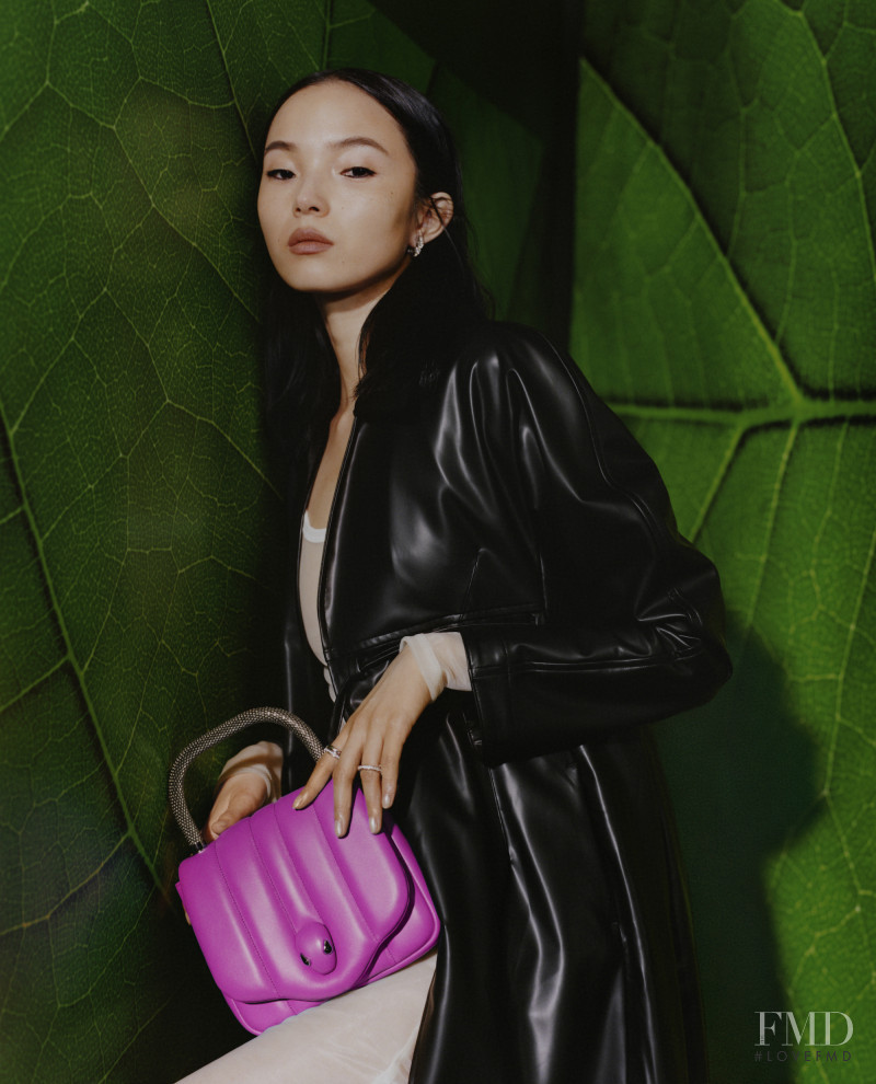 Xiao Wen Ju featured in  the Bulgari Ambush x Bvlgari Capsule Collection advertisement for Summer 2020