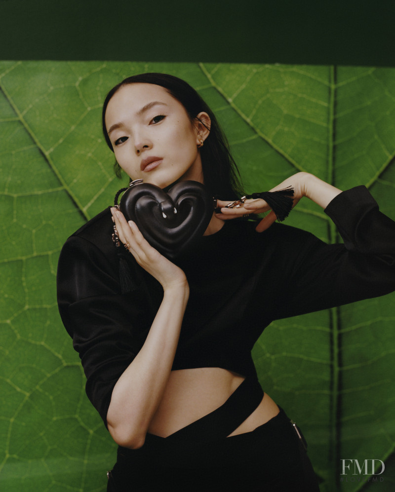 Xiao Wen Ju featured in  the Bulgari Ambush x Bvlgari Capsule Collection advertisement for Summer 2020