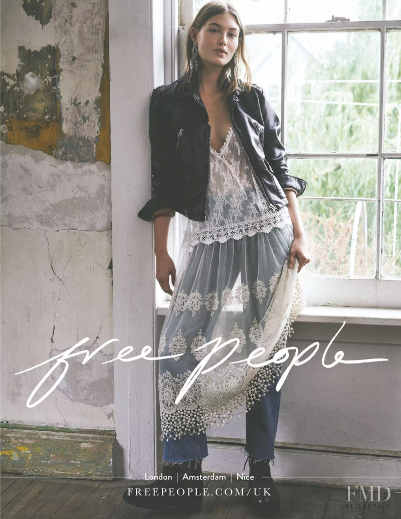 Grace Elizabeth featured in  the Free People advertisement for Autumn/Winter 2020