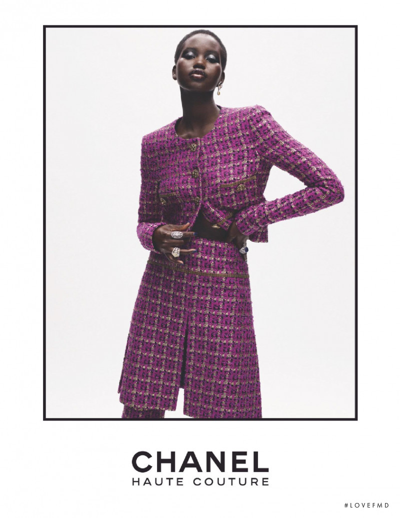 Adut Akech Bior featured in  the Chanel Haute Couture advertisement for Autumn/Winter 2020