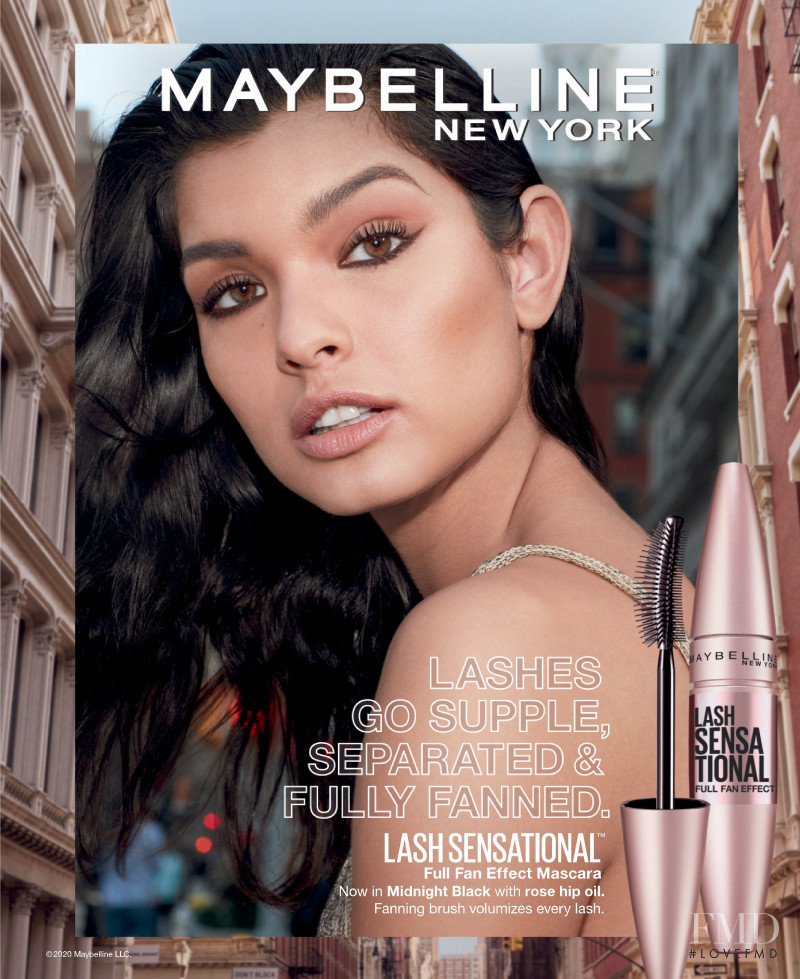 Livia Rangel featured in  the Maybelline advertisement for Autumn/Winter 2020