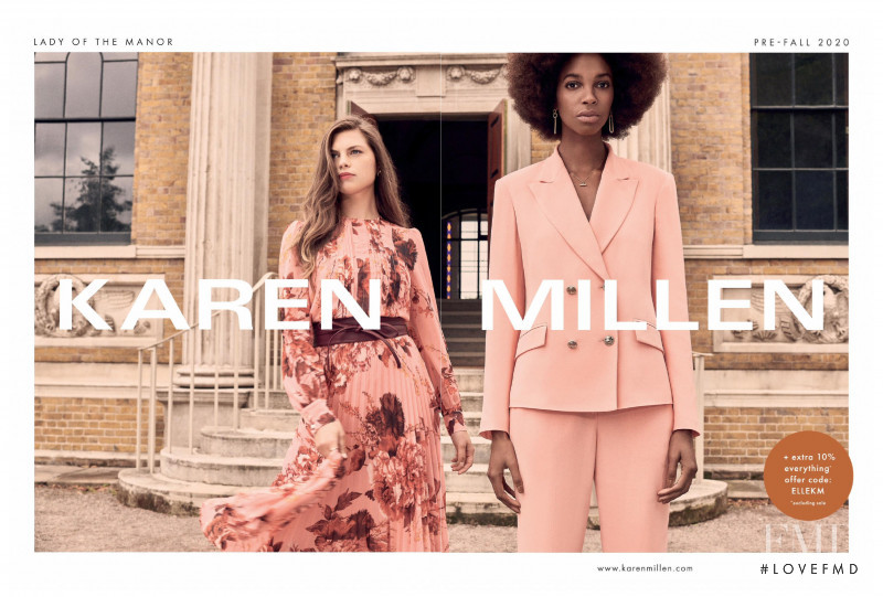 Karen Millen advertisement for Pre-Fall 2020