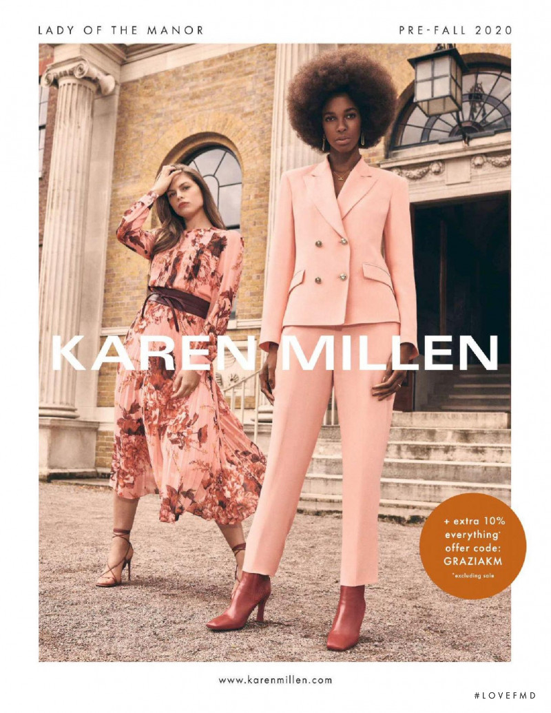 Karen Millen advertisement for Pre-Fall 2020