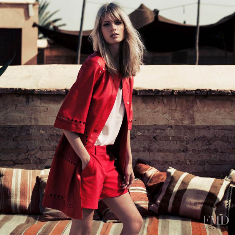 Julia Stegner featured in  the Escada advertisement for Spring/Summer 2014