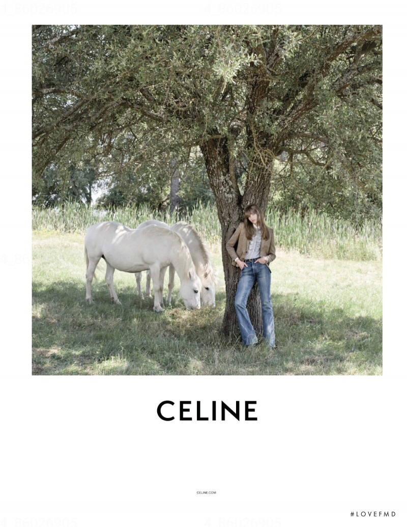 Fran Summers featured in  the Celine advertisement for Autumn/Winter 2020