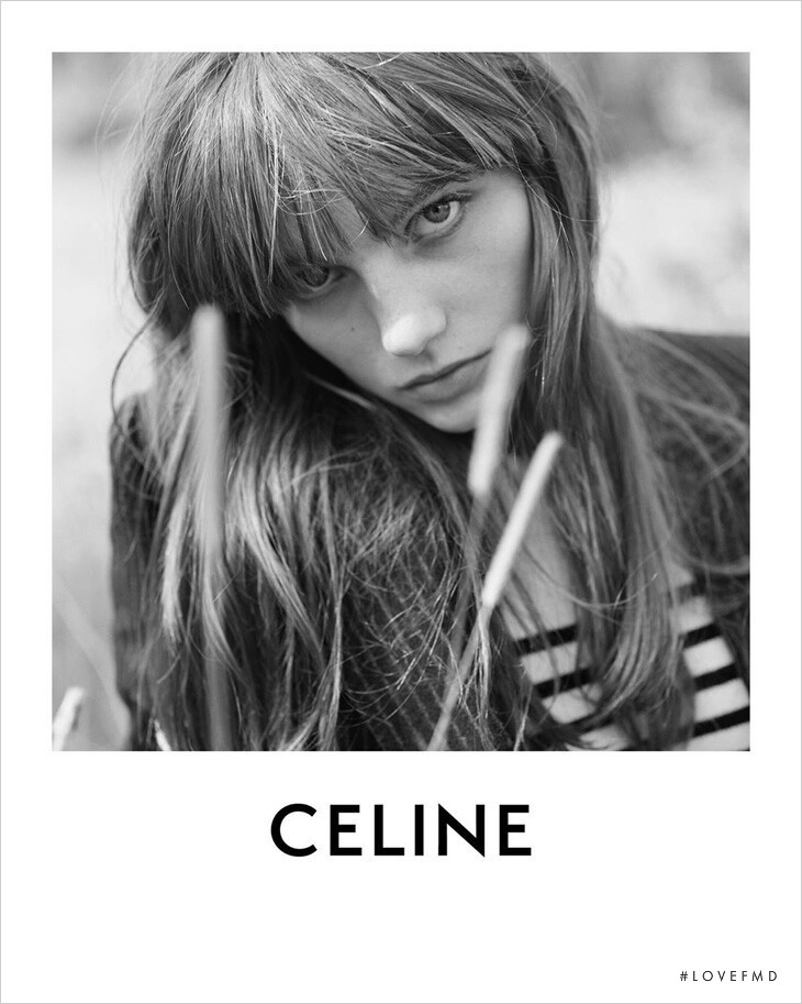 Fran Summers featured in  the Celine advertisement for Autumn/Winter 2020