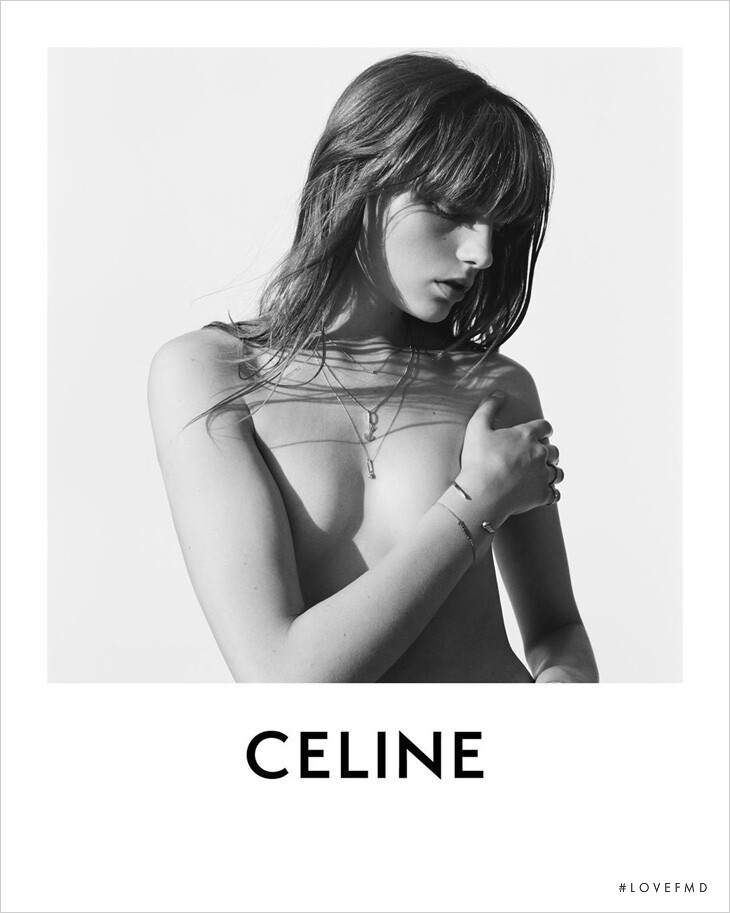 Fran Summers featured in  the Celine advertisement for Autumn/Winter 2020