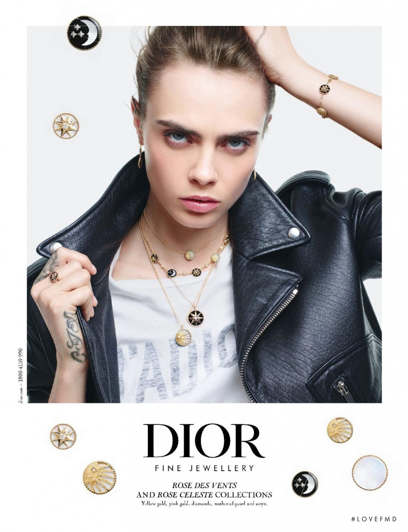 Cara Delevingne featured in  the Dior Fine Jewelery advertisement for Autumn/Winter 2020