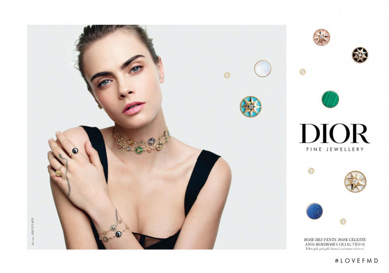 Cara Delevingne featured in  the Dior Fine Jewelery advertisement for Autumn/Winter 2020