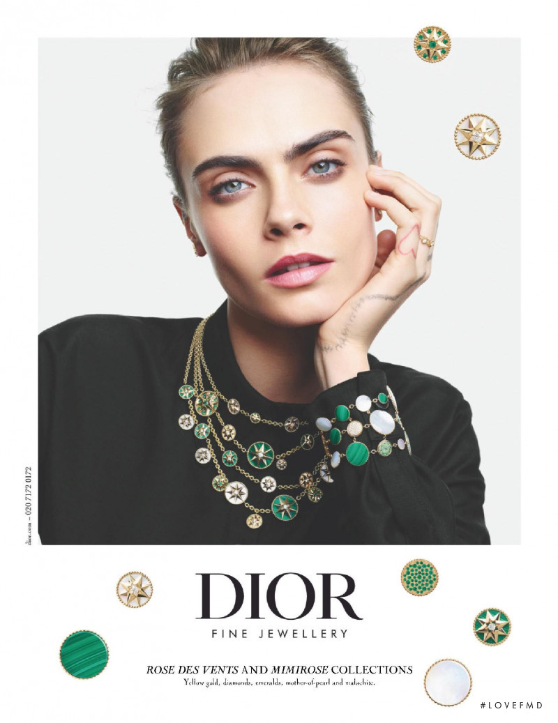 Cara Delevingne featured in  the Dior Fine Jewelery advertisement for Autumn/Winter 2020