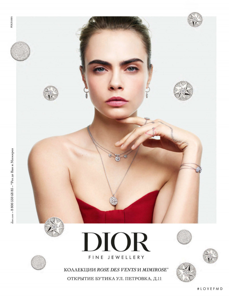 Cara Delevingne featured in  the Dior Fine Jewelery advertisement for Autumn/Winter 2020