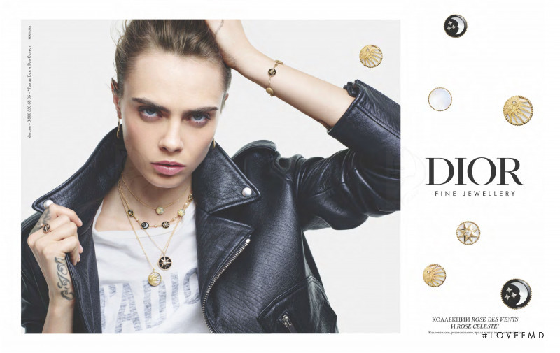 Cara Delevingne featured in  the Dior Fine Jewelery advertisement for Autumn/Winter 2020