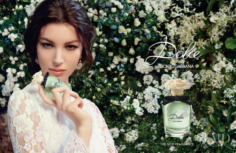 Kate King featured in  the Dolce & Gabbana Fragrance Dolce  advertisement for Spring/Summer 2014