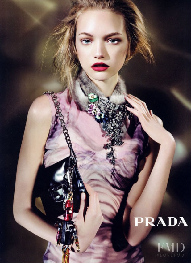 Gemma Ward featured in  the Prada advertisement for Autumn/Winter 2004
