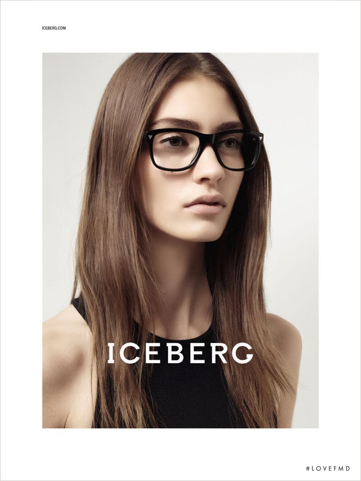 Marine Deleeuw featured in  the Iceberg advertisement for Spring/Summer 2014
