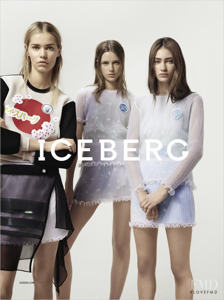 Esther Heesch featured in  the Iceberg advertisement for Spring/Summer 2014