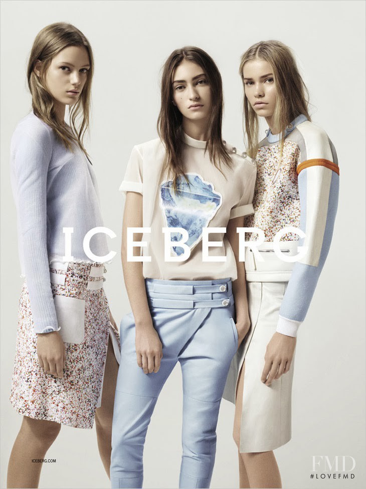 Esther Heesch featured in  the Iceberg advertisement for Spring/Summer 2014