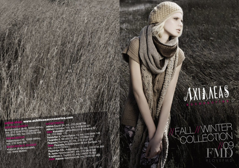 Daria Zhemkova featured in  the Achilleas lookbook for Autumn/Winter 2009