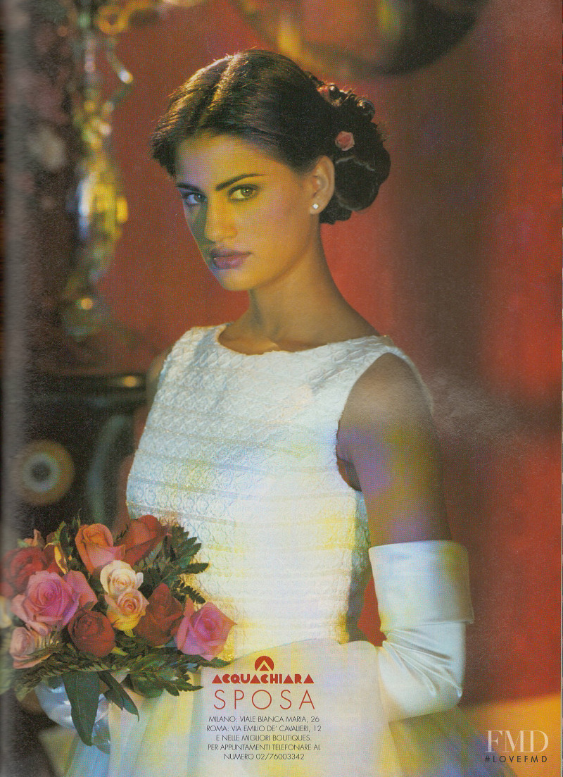 Yamila Diaz Rahi featured in  the Acquachiara advertisement for Spring/Summer 1996