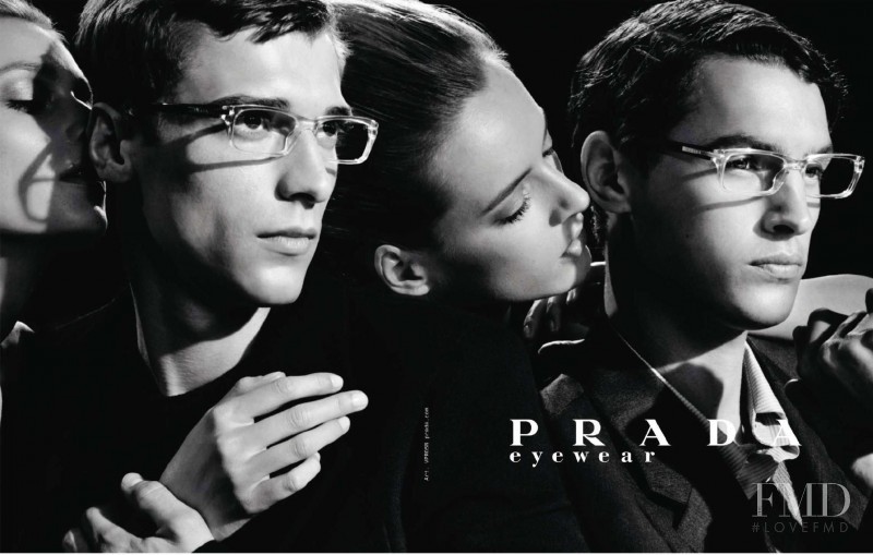 Daria Strokous featured in  the Prada Eyewear advertisement for Autumn/Winter 2010