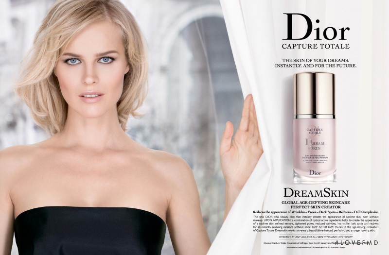 Eva Herzigova featured in  the Dior Beauty Dream Skin advertisement for Spring/Summer 2014