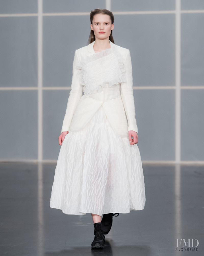 Elsemarie Riis featured in  the Cecilie Bahnsen fashion show for Autumn/Winter 2020