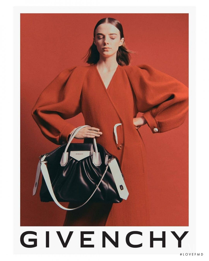Grace Clover featured in  the Givenchy advertisement for Autumn/Winter 2020