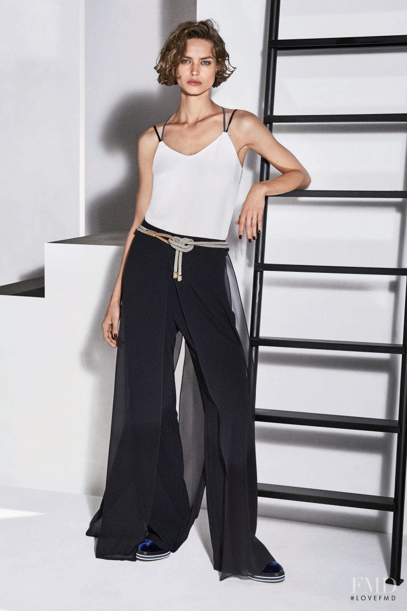 Birgit Kos featured in  the Max Mara lookbook for Resort 2018