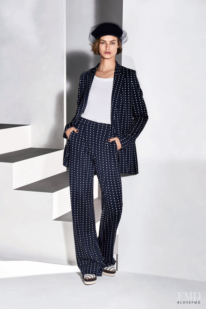 Birgit Kos featured in  the Max Mara lookbook for Resort 2018