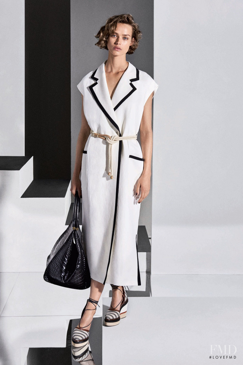 Birgit Kos featured in  the Max Mara lookbook for Resort 2018