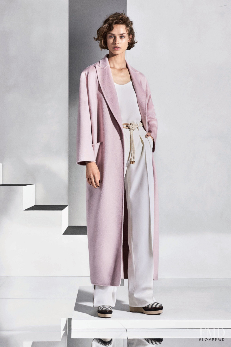 Birgit Kos featured in  the Max Mara lookbook for Resort 2018