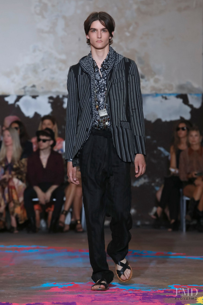 Nils Wendel featured in  the Etro fashion show for Spring/Summer 2020