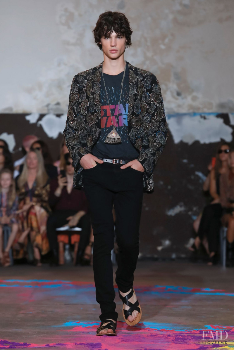 Fernando Lindez featured in  the Etro fashion show for Spring/Summer 2020
