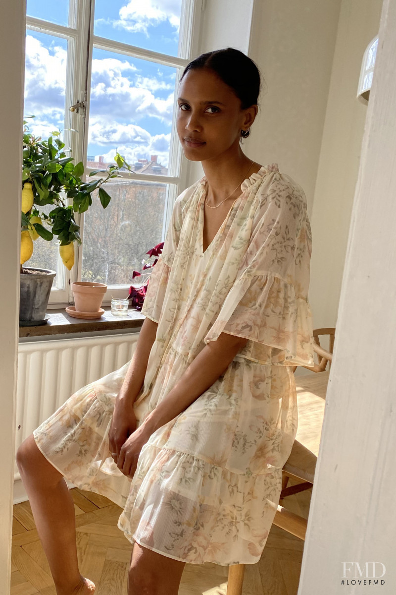Malaika Holmen featured in  the H&M lookbook for Summer 2020