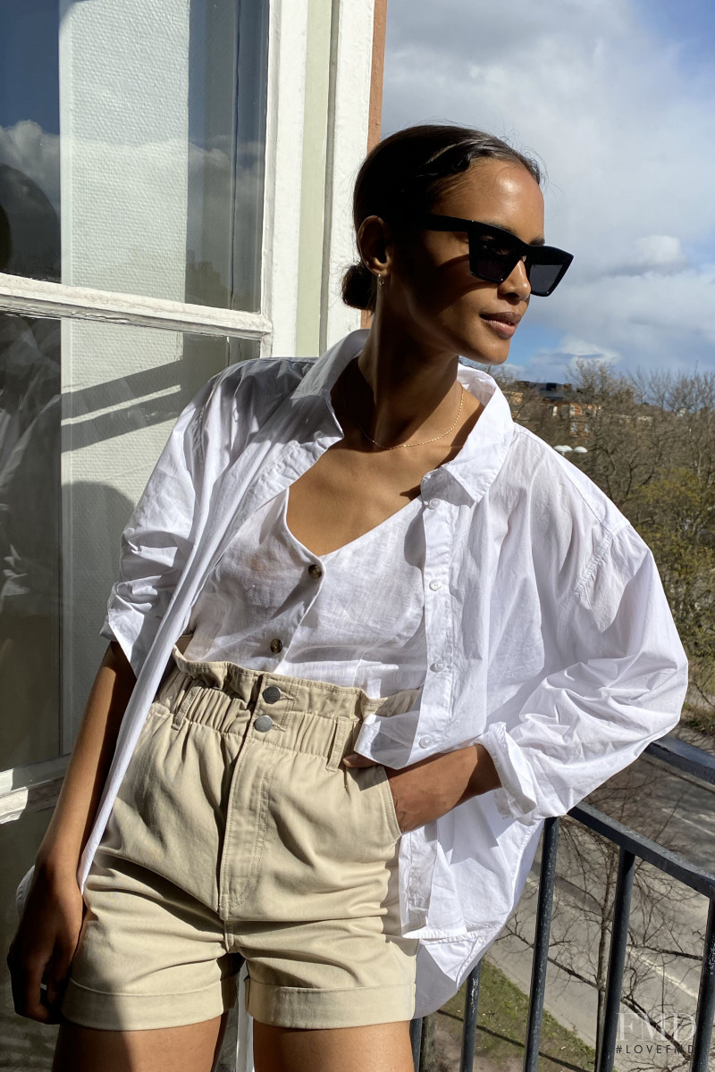 Malaika Holmen featured in  the H&M lookbook for Summer 2020