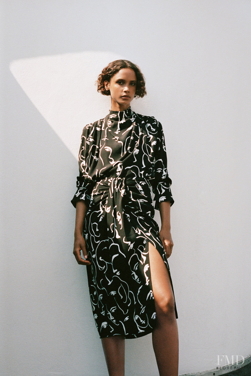 Malaika Holmen featured in  the Zara lookbook for Fall 2020