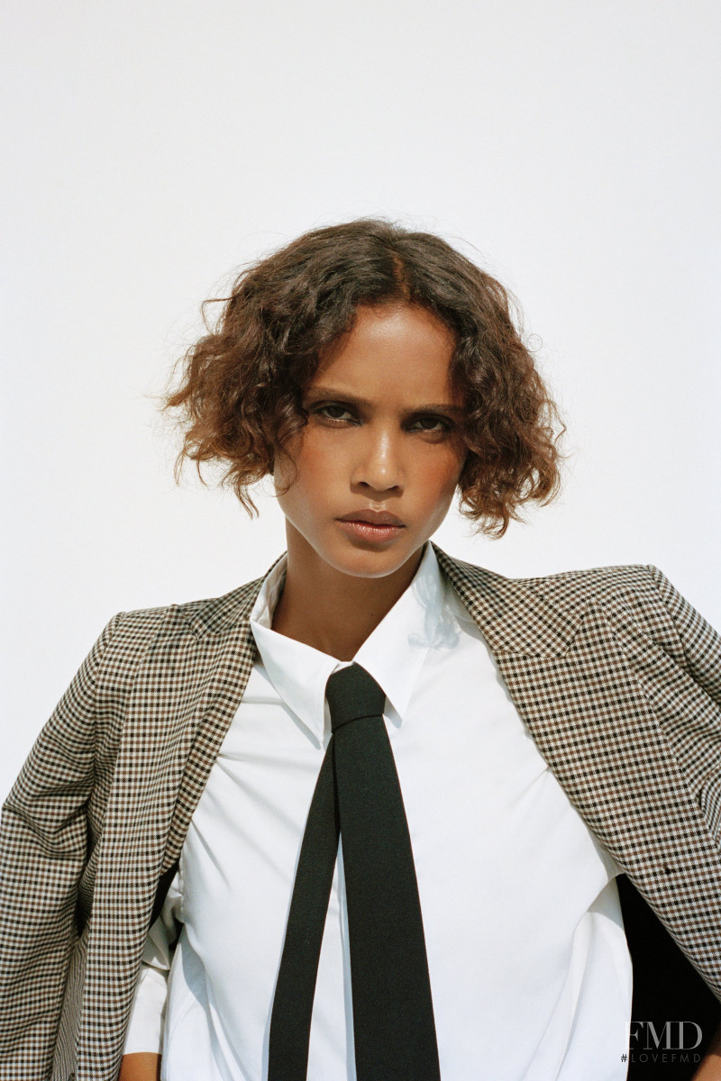 Malaika Holmen featured in  the Zara lookbook for Fall 2020