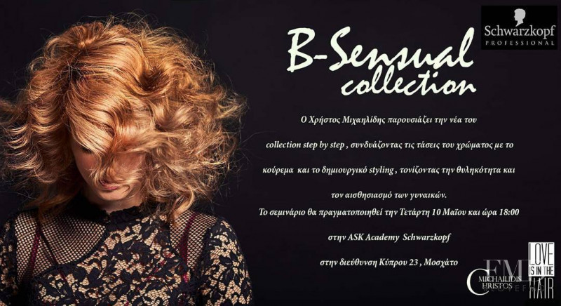 Mariangela Bonanni featured in  the Schwarzkopf B-Sensual Collection advertisement for Summer 2017