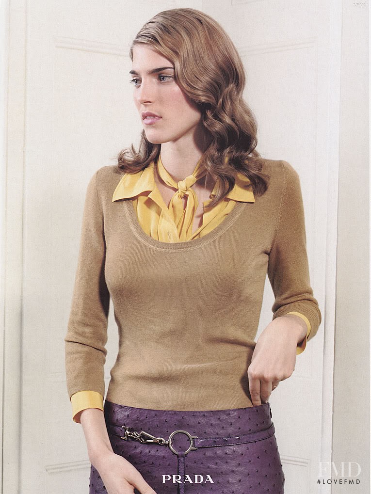 Sierra Huisman featured in  the Prada advertisement for Spring/Summer 2000
