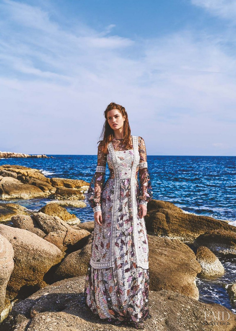 Mariangela Bonanni featured in  the Tassos Mitropoulus lookbook for Spring/Summer 2017