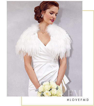 Mariangela Bonanni featured in  the Debenhams Bridal Collection catalogue for Spring/Summer 2018