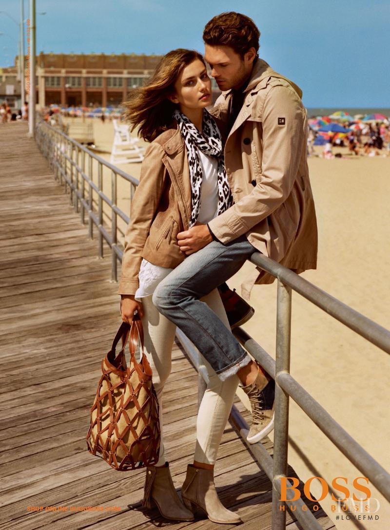 Andreea Diaconu featured in  the BOSS Orange advertisement for Spring/Summer 2014