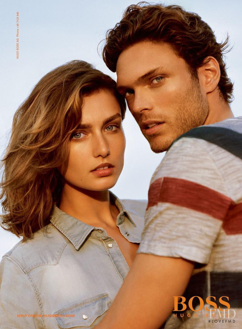 Andreea Diaconu featured in  the BOSS Orange advertisement for Spring/Summer 2014